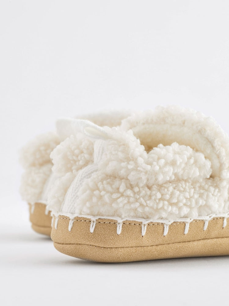 Neutral Cosy Slip-On Baby Shoes (0-24mths)