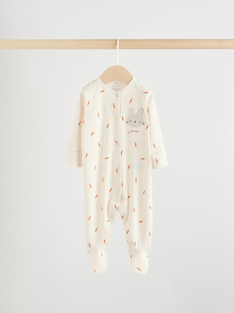 Yellow Easter Character 3 Pack Baby Sleepsuits (0mths-2yrs)