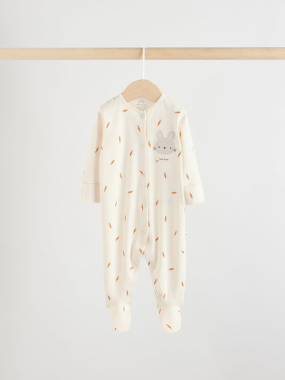 Yellow Easter Character 3 Pack Baby Sleepsuits (0mths-2yrs)