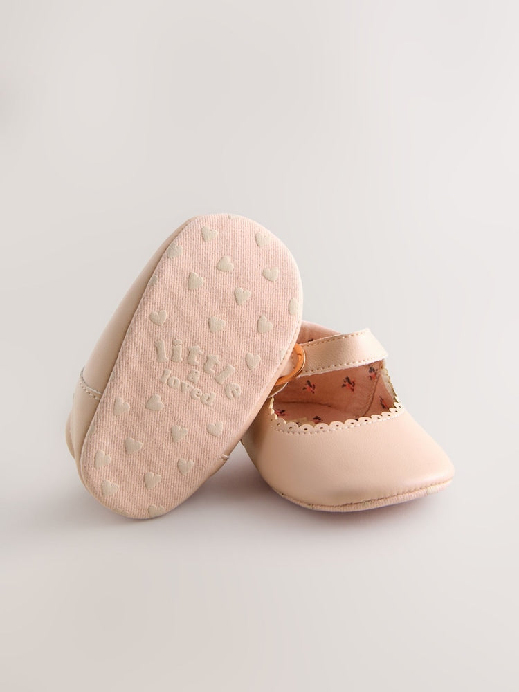 Pink Mary Jane Baby Shoes (0-24mths)