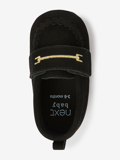 Black Snaffle Baby Shoes (0-24mths)