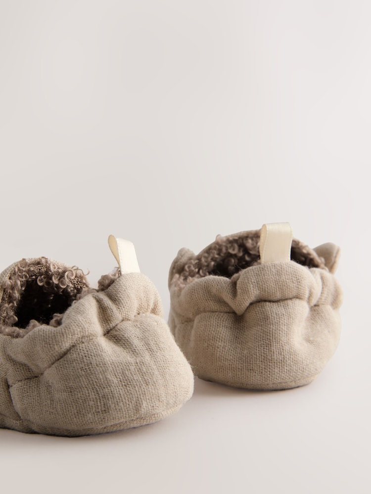 Neutral Baby Character Slip-On Shoes (0-18mths)