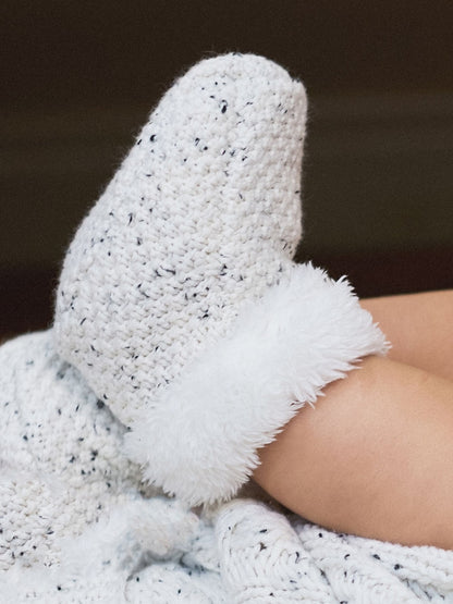 The Little Tailor Baby Knitted Plush Lined Boots