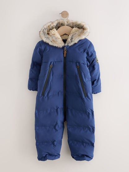 Navy Waterproof Padded Snowsuit (3mths-7yrs)