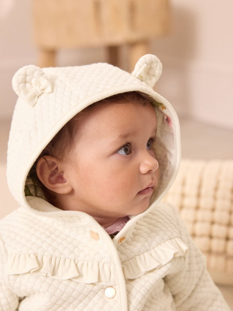 Baker by Ted Baker Lurex Quilted Hooded Jacket