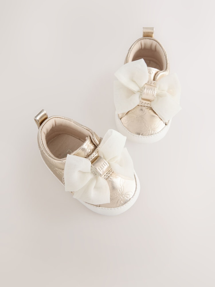 Baker by Ted Baker Baby Girls Organza Bow Padders Trainers