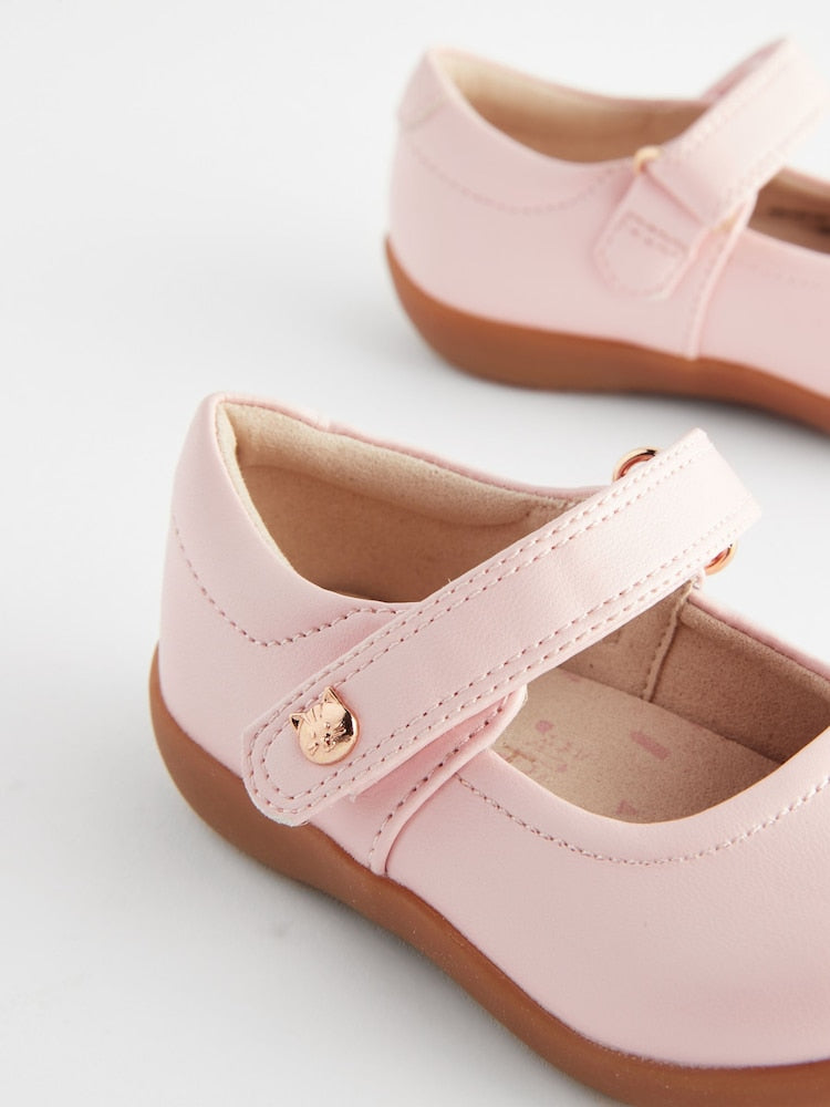 Pink Standard Fit (F) First Walker Mary Jane Shoes