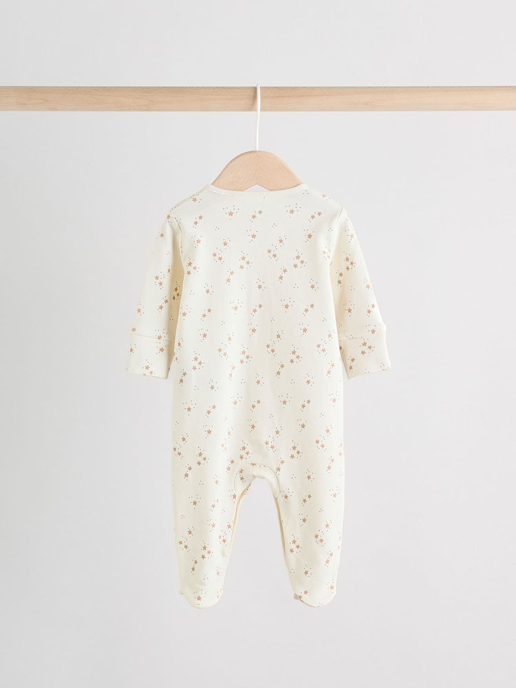 Neutral Baby Sleepsuit, Bodysuit, Beanie and Bib Set 4 Piece (0-9mths)