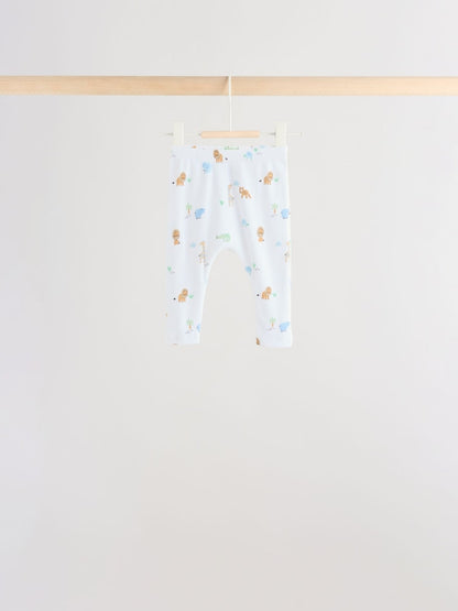 Blue Safari Baby Top & Leggings 6 Piece Set