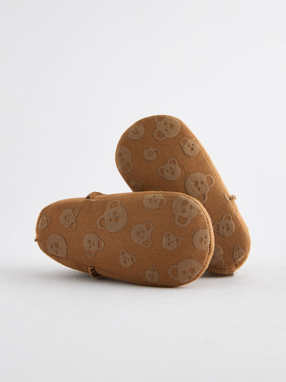 Tan Brown Warm Lined Baby Boots (0-2mths)