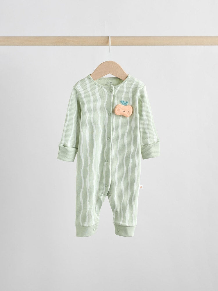 Yellow Baby Footless Character Sleepsuits 3 Pack (0mths-3yrs)