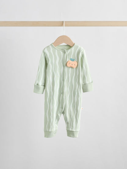 Yellow Baby Footless Character Sleepsuits 3 Pack (0mths-3yrs)