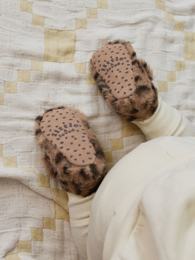 Animal Tan Brown Baby Cosy Touch Fasten Boots (0-18mths)