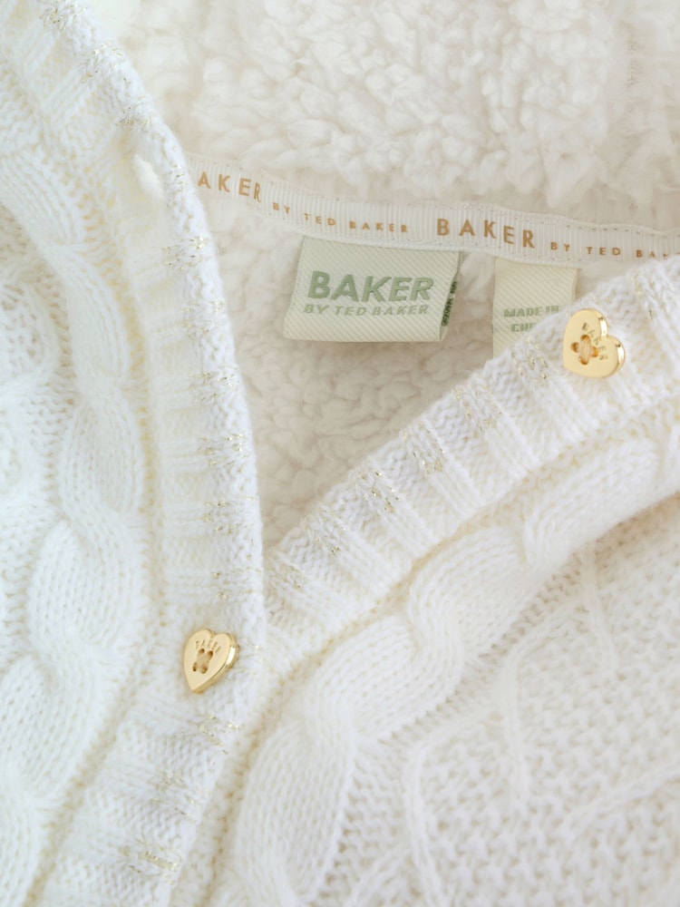 Baker by Ted Baker Knitted Bow Detail Coatigan