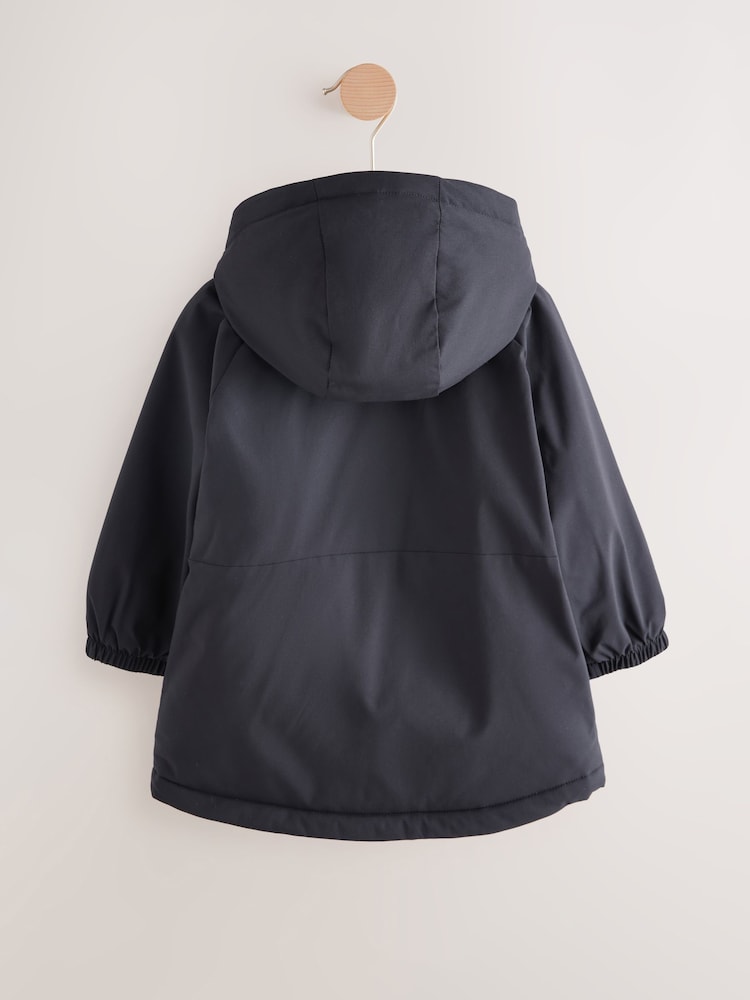 Black Shower Resistant Coat (3mths-7yrs)
