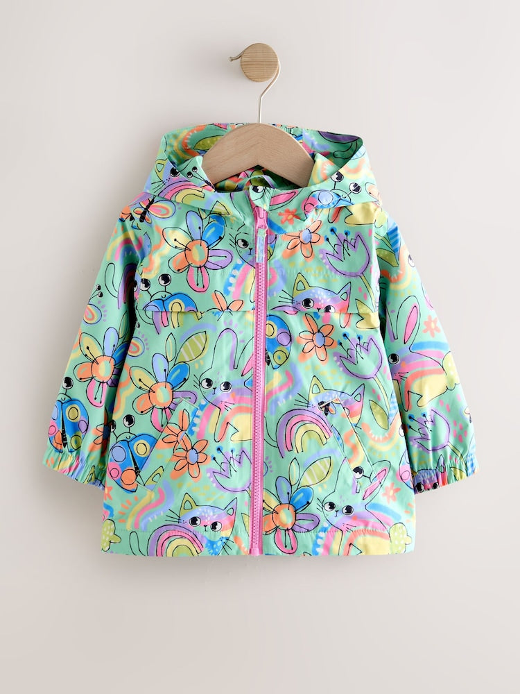 Green Character Waterproof Cagoule Jacket (6mths-7yrs)