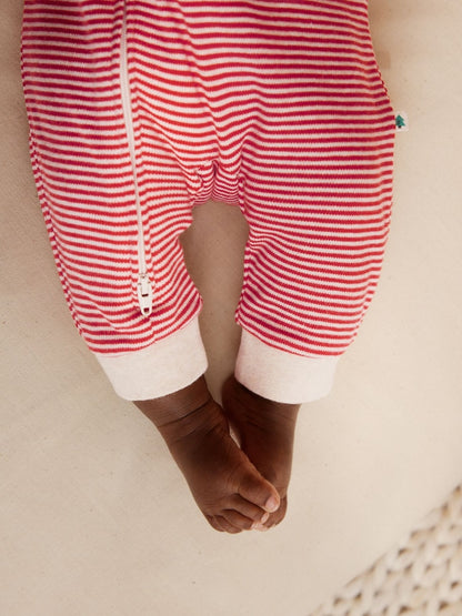 Red Baby Christmas Sleepsuits 3 Pack (0mths-3yrs)