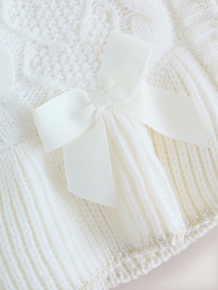 Baker by Ted Baker Knitted Bow Detail Coatigan