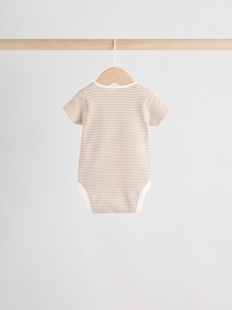 Neutral Baby Sleepsuit, Bodysuit, Beanie and Bib Set 4 Piece (0-9mths)