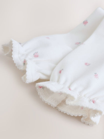 White Little Sister Family Baby Sleepsuit (0-2yrs)