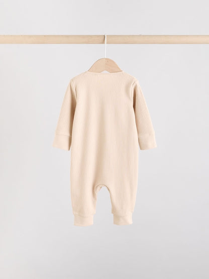 Chocolate Brown 3 Pack Baby Sleepsuits (0mths-3yrs)