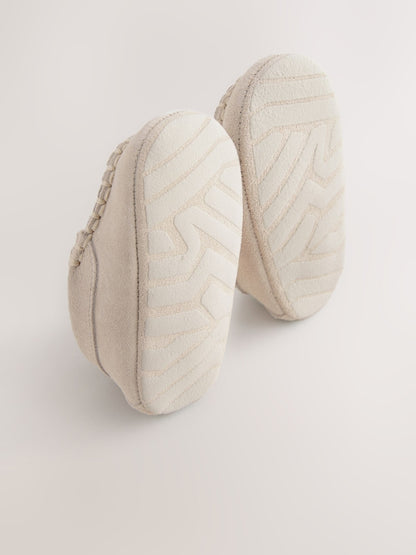 Neutral Loafer Baby Suede Shoes (0-2mths)