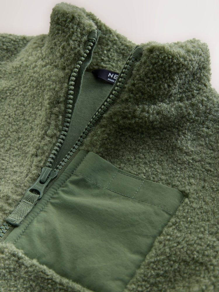 Minerals Plain Funnel Neck Fleece Zip Through Fleece (3mths-7yrs)