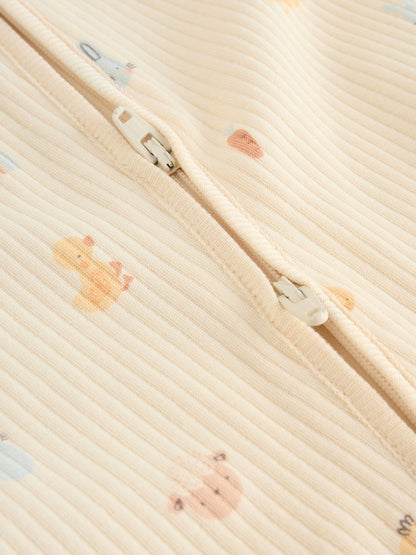 Neutral My First Easter Two Way Zip Baby Sleepsuit (0-18mths)