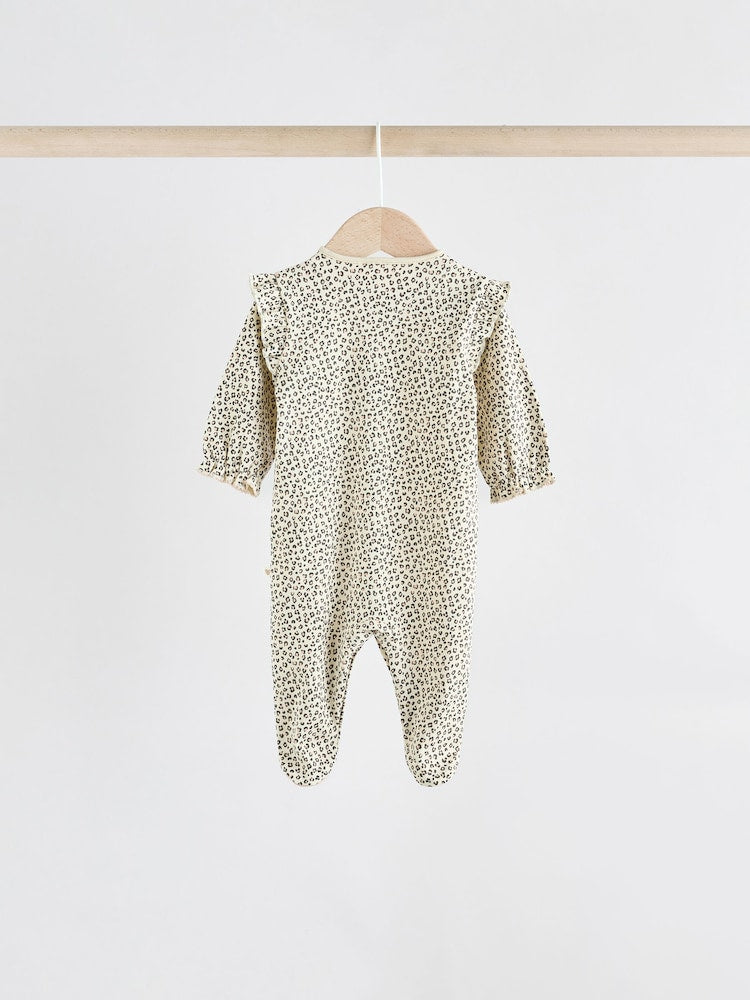 Pink 3 Pack Baby Sleepsuits with Matching Turbans (0mths-2yrs)