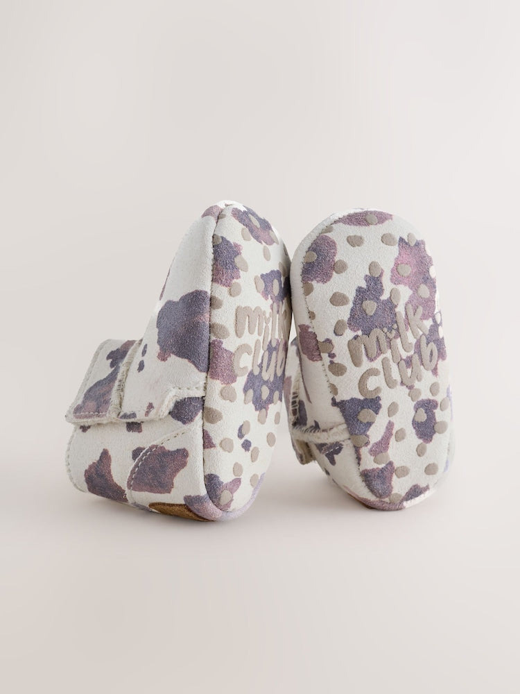 Neutral Cow Suede Baby Pull-On Boots (0-24mths)