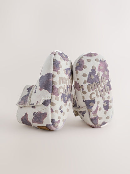 Neutral Cow Suede Baby Pull-On Boots (0-24mths)