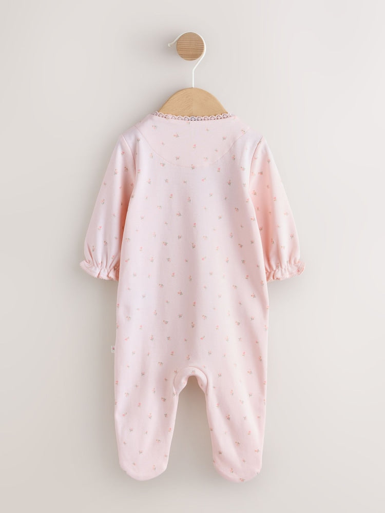 Pink Mummy Family Baby Sleepsuit (0-2yrs)