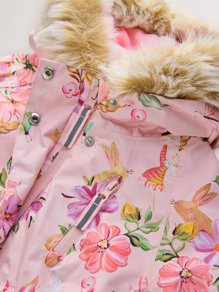 Pink Fairy Waterproof Printed Snowsuit (3mths-7yrs)