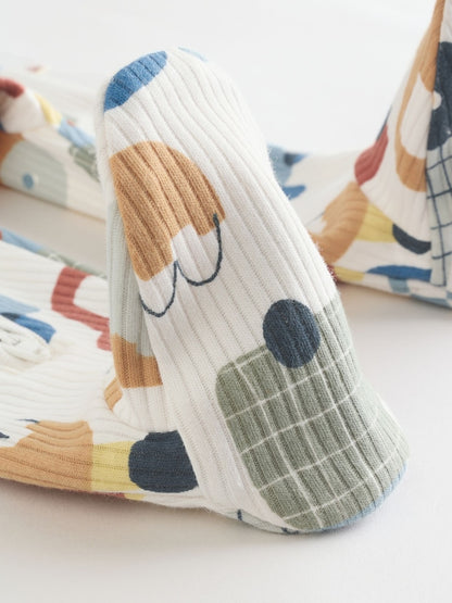 Multi Transport Two Way Zip Baby Sleepsuits 3 Pack (0mths-2yrs)