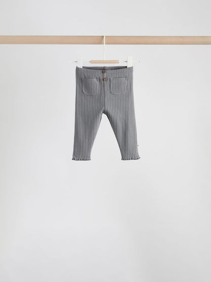 Yellow Flower/ Stripe Long Sleeve Top And Leggings Set 6 Piece (0mths-3yrs)