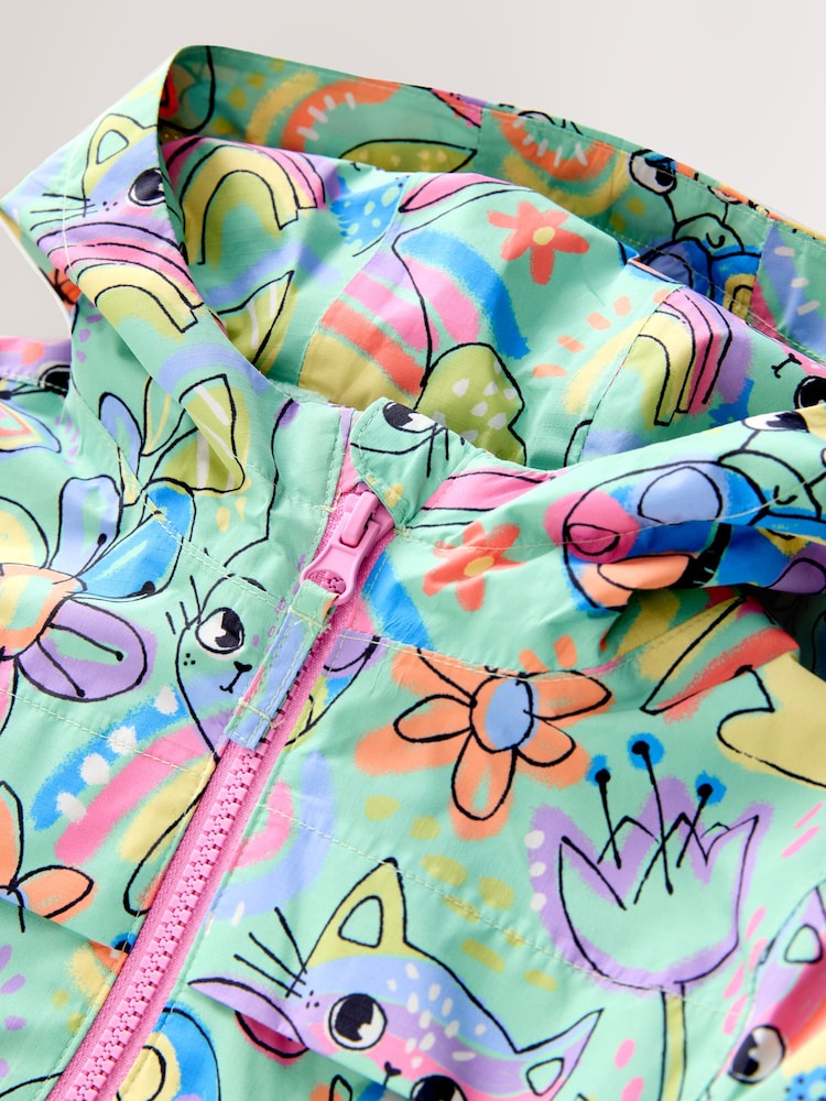 Green Character Waterproof Cagoule Jacket (6mths-7yrs)