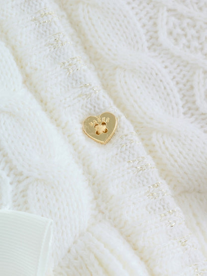 Baker by Ted Baker Knitted Bow Detail Coatigan