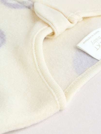 Grey Baby Micro Fleece Two Way Zip Sleepsuits 2 Pack