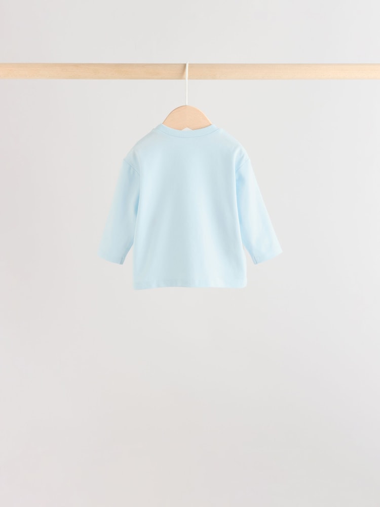 Blue Safari Baby Top & Leggings 6 Piece Set