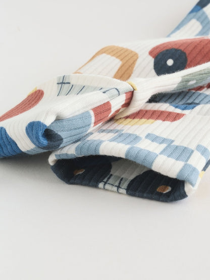 Multi Transport Two Way Zip Baby Sleepsuits 3 Pack (0mths-2yrs)