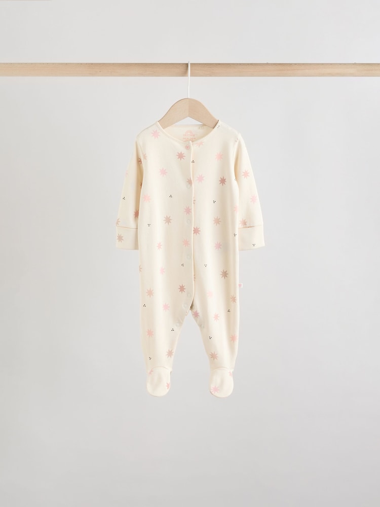 Pink 7 Pack Baby Sleepsuits (0mths-3yrs)