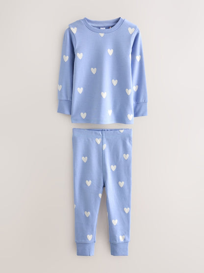 Pink/Blue Snuggle Pyjamas 3 Pack (9mths-16yrs)