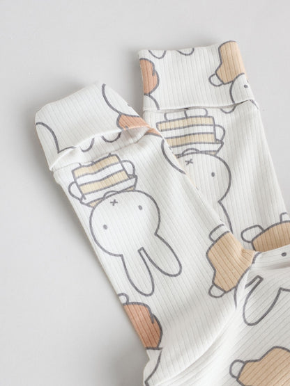 Neutral Miffy Baby Sleepsuits 3 Pack (0mths-2yrs)