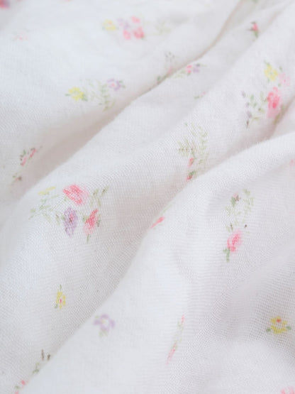 White/Pink Ditsy Baby Bloomer Rompers Set 2 Piece with Tights (0mths-3yrs)