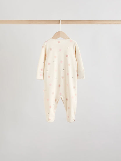 Pink 7 Pack Baby Sleepsuits (0mths-3yrs)