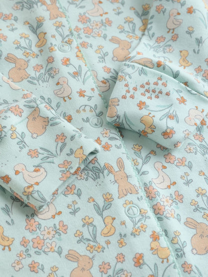 Yellow 3 Pack Baby Sleepsuits