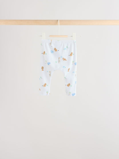 Blue Safari Baby Top & Leggings 6 Piece Set