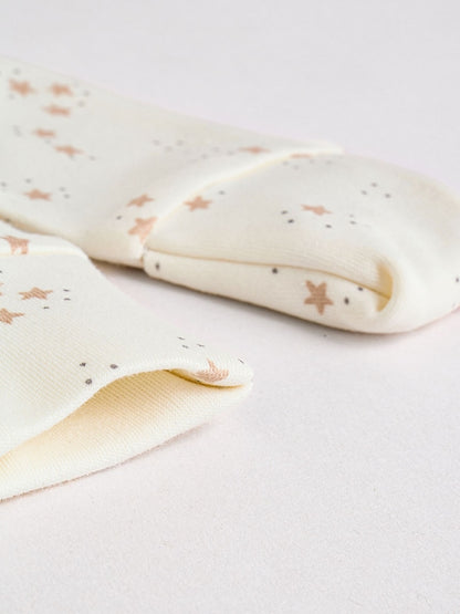 Neutral Baby Sleepsuit, Bodysuit, Beanie and Bib Set 4 Piece (0-9mths)