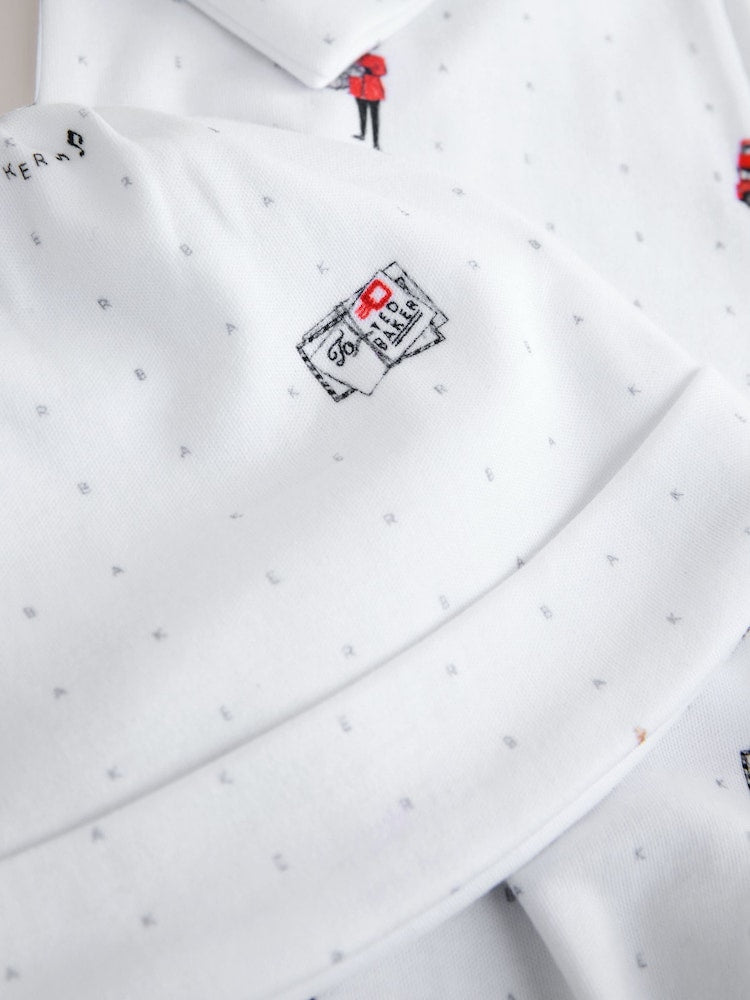 Baker by Ted Baker London Sleepsuit, Hat and Bib White Gift