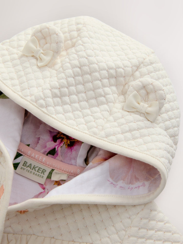 Baker by Ted Baker Lurex Quilted Hooded Jacket